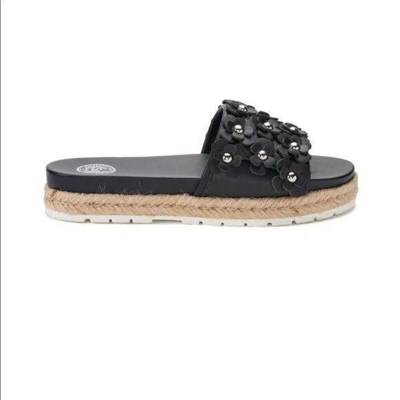 SO Pompane Blush Slide Sandals Floral New Women's 7 - Picture 3 of 6